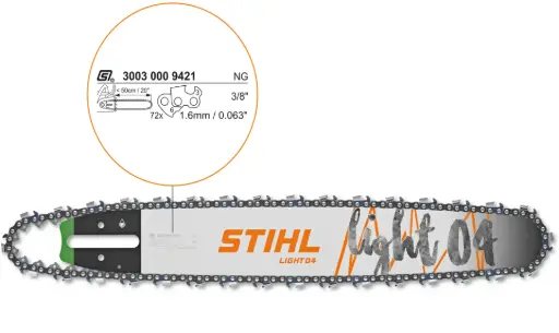 [STIHL-3003-001-5631] Guía  STIHL D 63cm/25" 1,6mm/0.063" 3/8