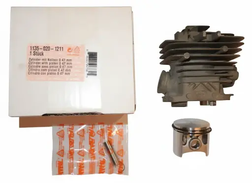 [STIHL-1135-020-1211] Cilindro con pistón Ø 47 mm para Motosierra Stihl MS 361. Código: 11350201211 o 1135 020 1211